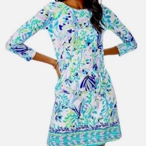 Lilly Pulitzer Ophelia Resort White Shell Beach Engineered Knit Dress XXL